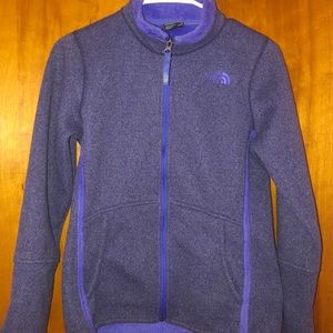 The North Face Purple Zip Up Sweater